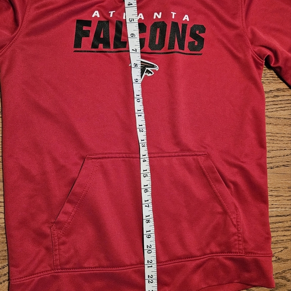 Nfl Team Apparel Atlanta Falcons Red Hoodie Youth Large - Picture 7 of 7